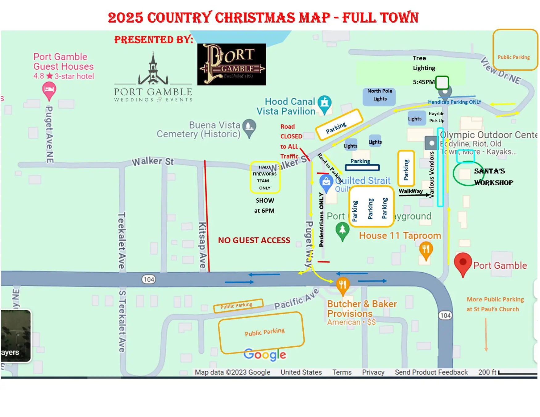 2025 Country Christmas Map